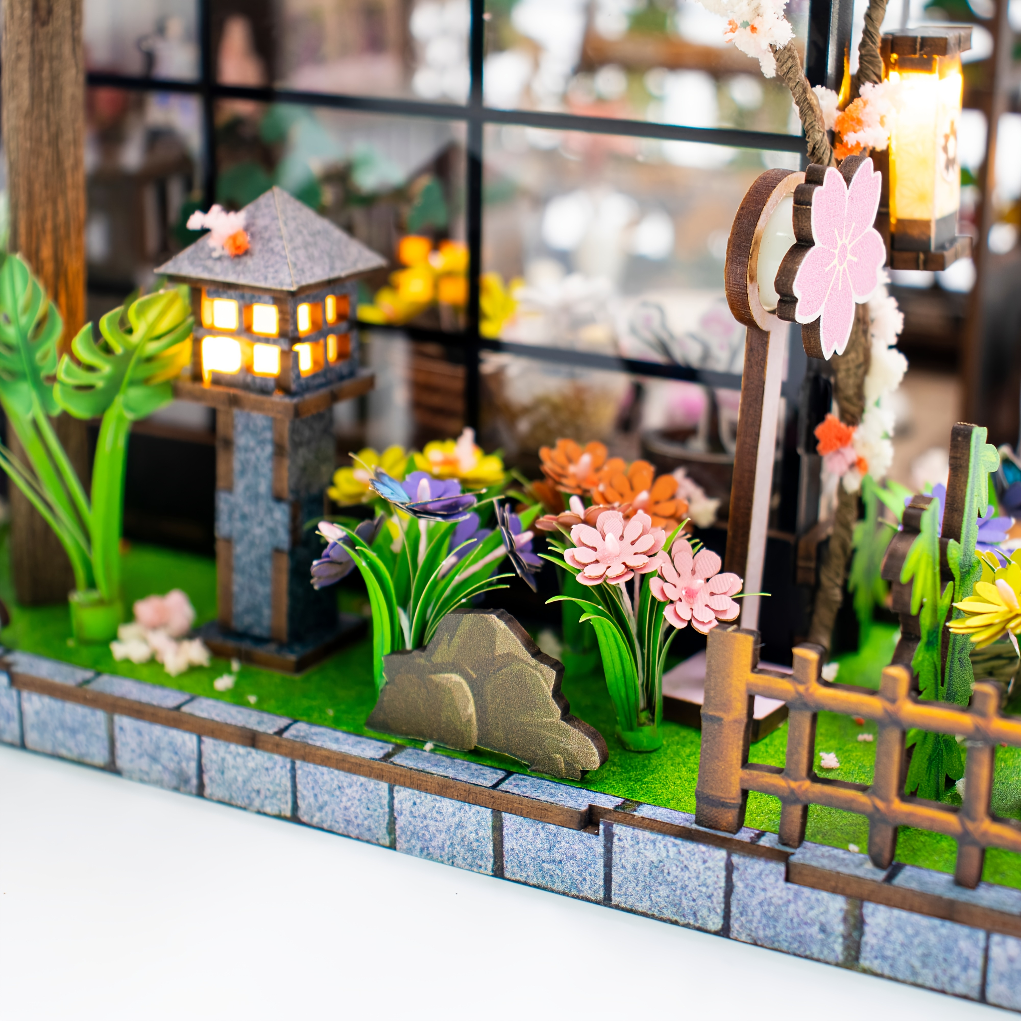 Miniature Model House Wooden Assembly Handmade Toy